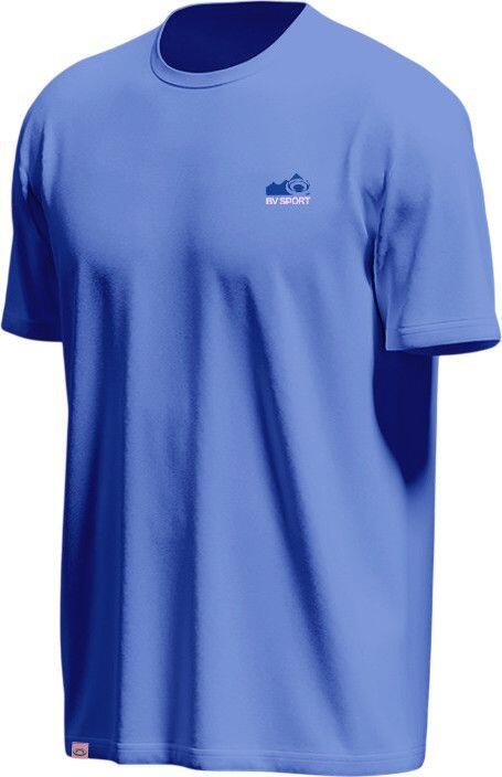 BV Sport Lyocell Alpes Trek Summit unisex fietsshirt met korte mouwen, blauw 2/3