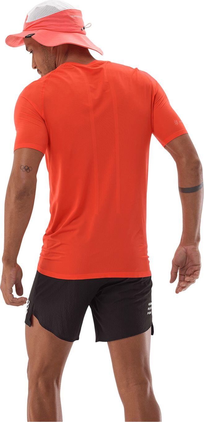 Compressport Trail Racing Kurzarm-Shirt für Herren, orange 2/4