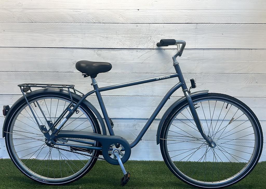 Btwin stadsfiets bike, metal/grijs 2/3