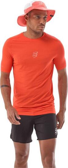 Compressport Trail Racing heren shirt met korte mouwen, oranje