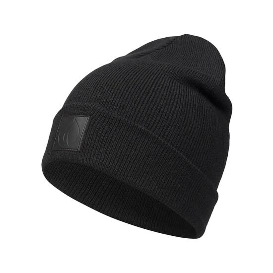 Leatherpatch Winter Mütze Beanie (Black Label) Cream