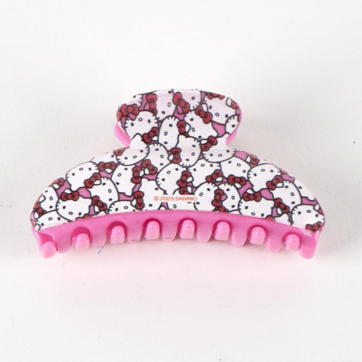 Pack de Pinzas de Pelo Tipo Claw Infantil Hello Kitty ABS Rosa 3/5