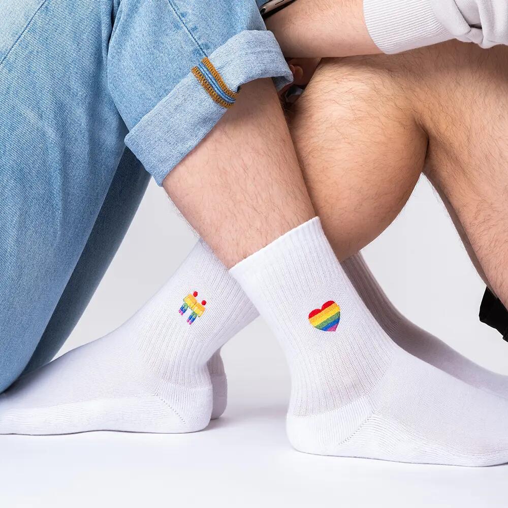 Herren & Damen LGBTQ Tennissocken 3er Pack (Modell: Pride) 3/6