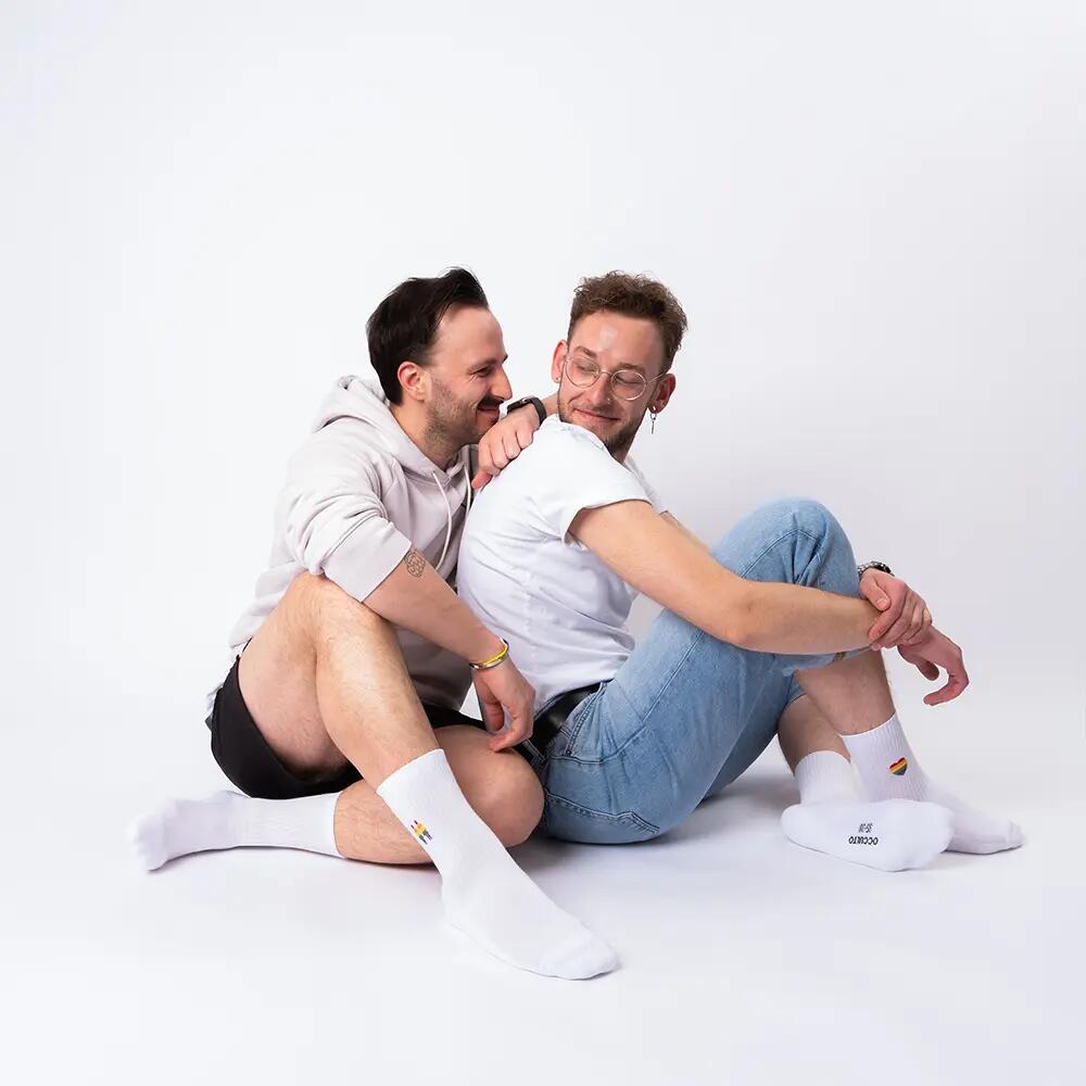 Herren & Damen LGBTQ Tennissocken 3er Pack (Modell: Pride) 4/6
