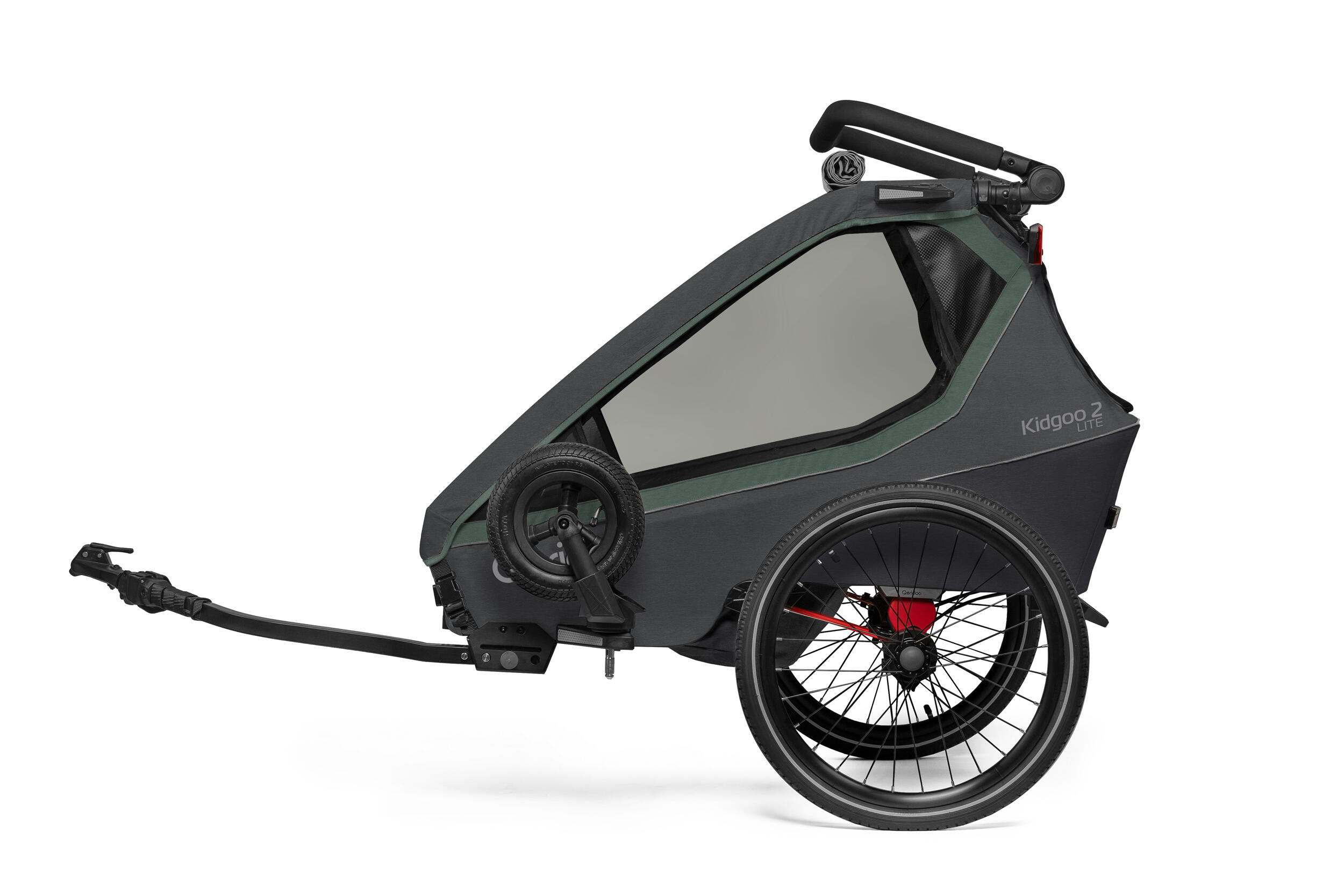 Fahrradanhänger Kidgoo 2 Lite Ivy Green 3/5