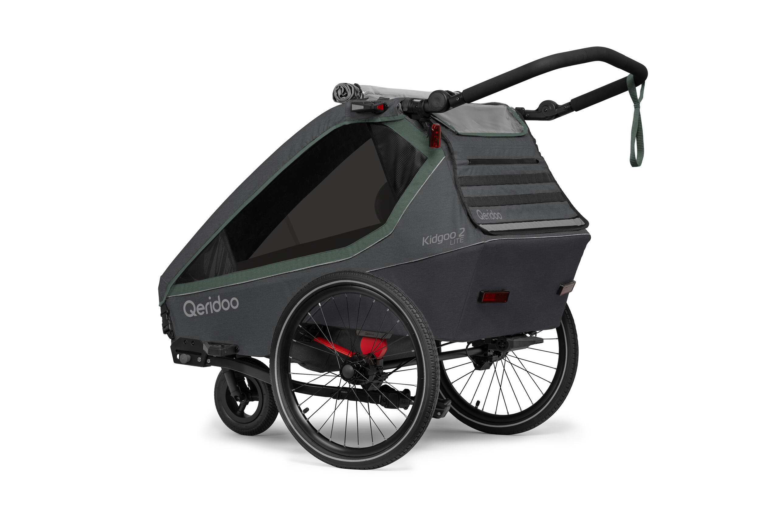 Fahrradanhänger Kidgoo 2 Lite Ivy Green 4/5