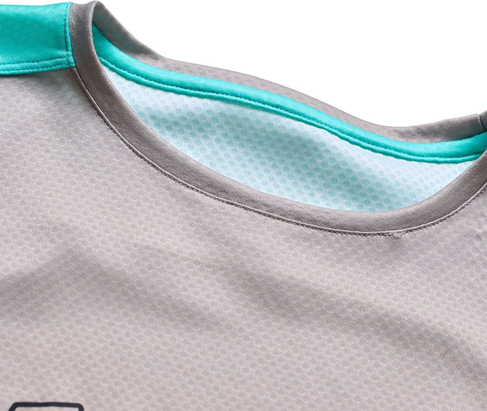 Troy Lee Designs Stage Kurzarm-Trikot Grau/Blau 3/7