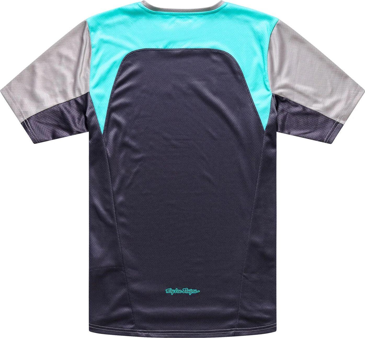 Troy Lee Designs Stage Kurzarm-Trikot Grau/Blau 2/7