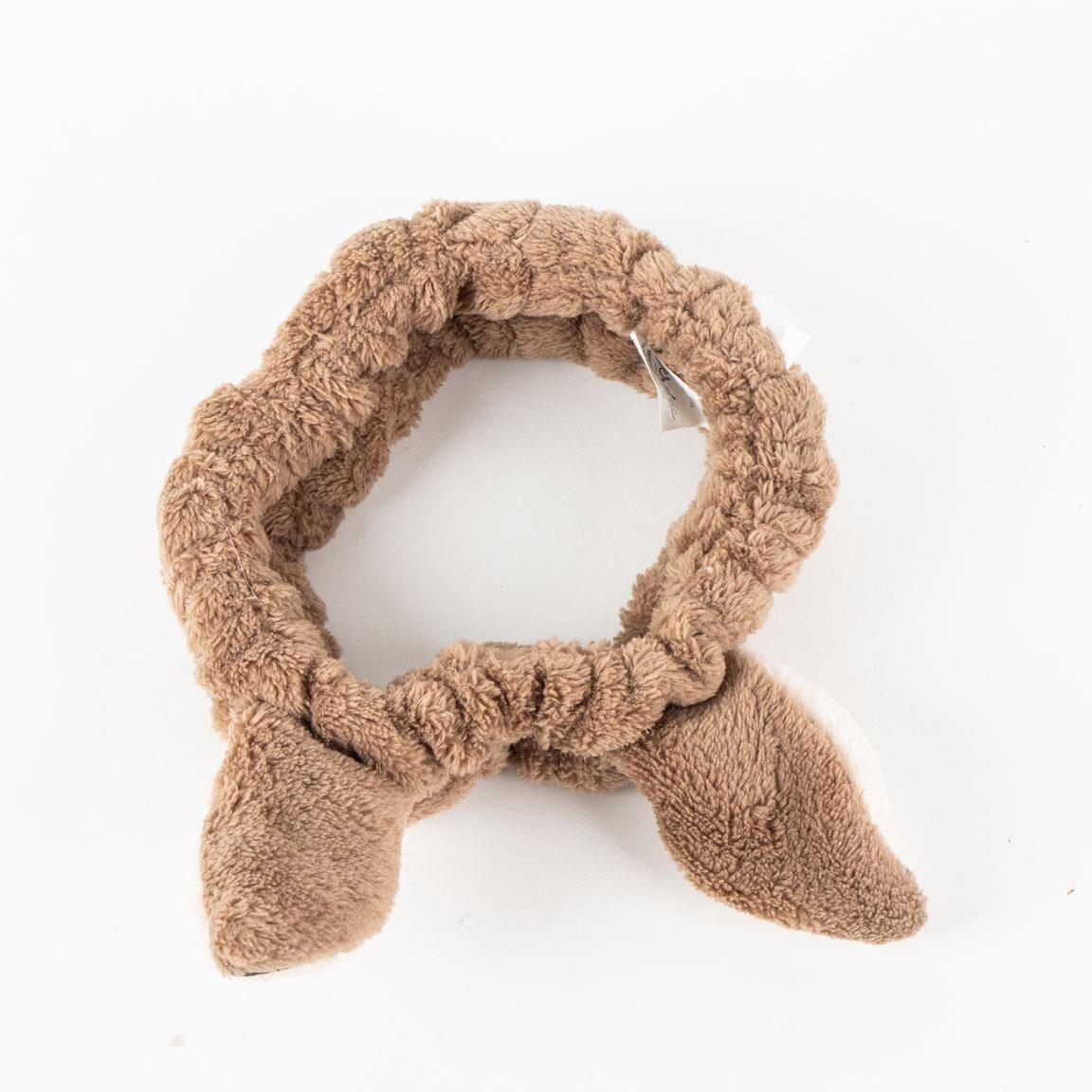 Cerchietto per make-up per bambini Bambi morbido 100% poliestere Marrone 3/4