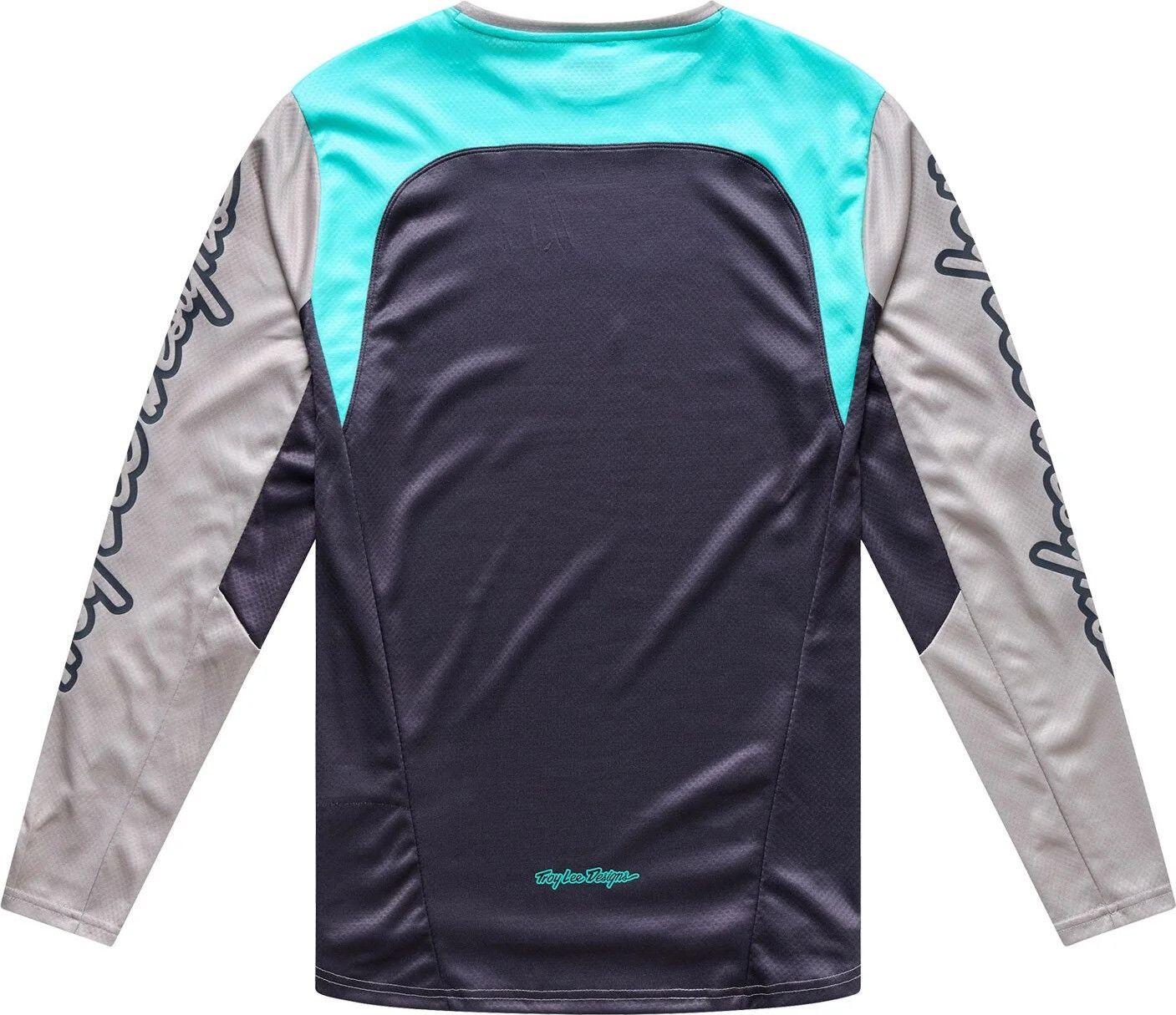 Maillot Manches Longues Troy Lee Designs Stage Gris/Bleu 2/7