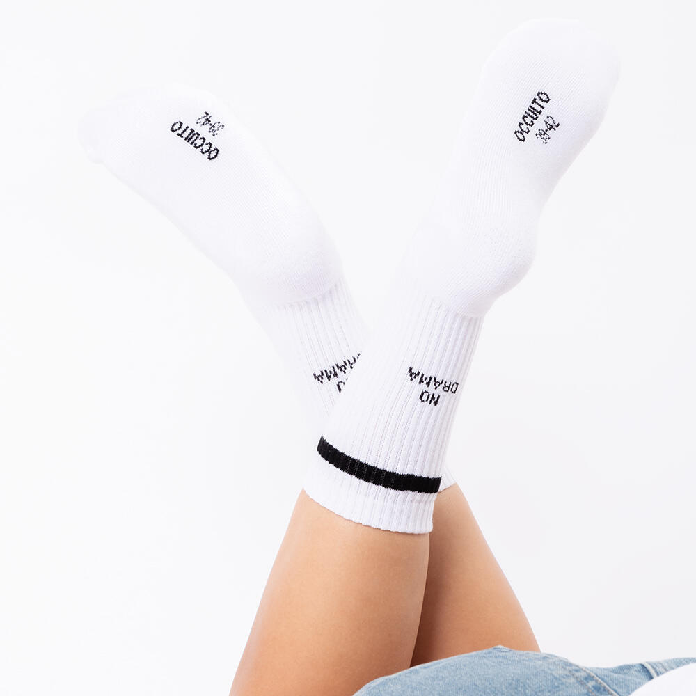 Damen & Herren Statement Tennis Socken 3er Pack (Modell: Leo) Easy 39-42 3/6
