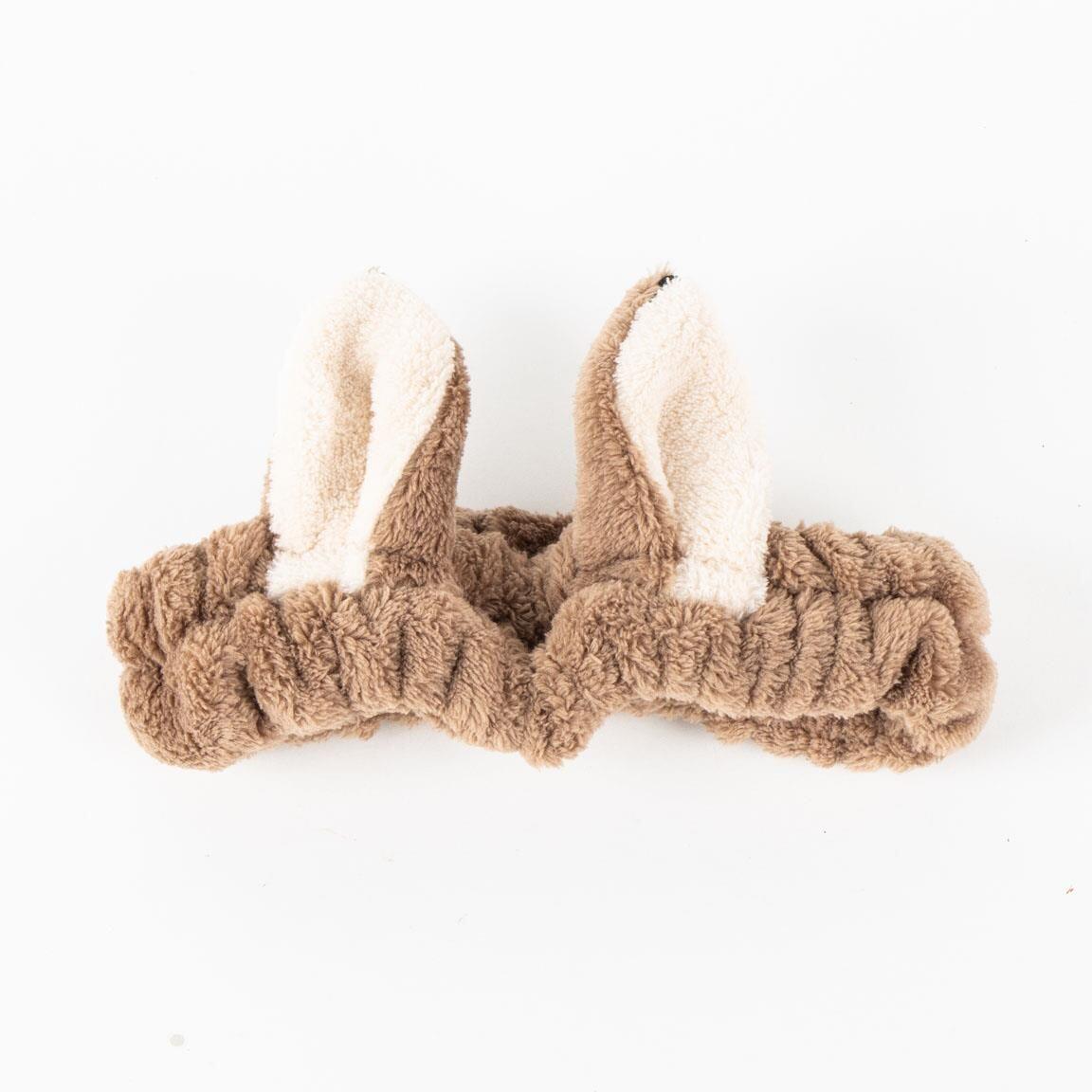 Cerchietto per make-up per bambini Bambi morbido 100% poliestere Marrone 2/4