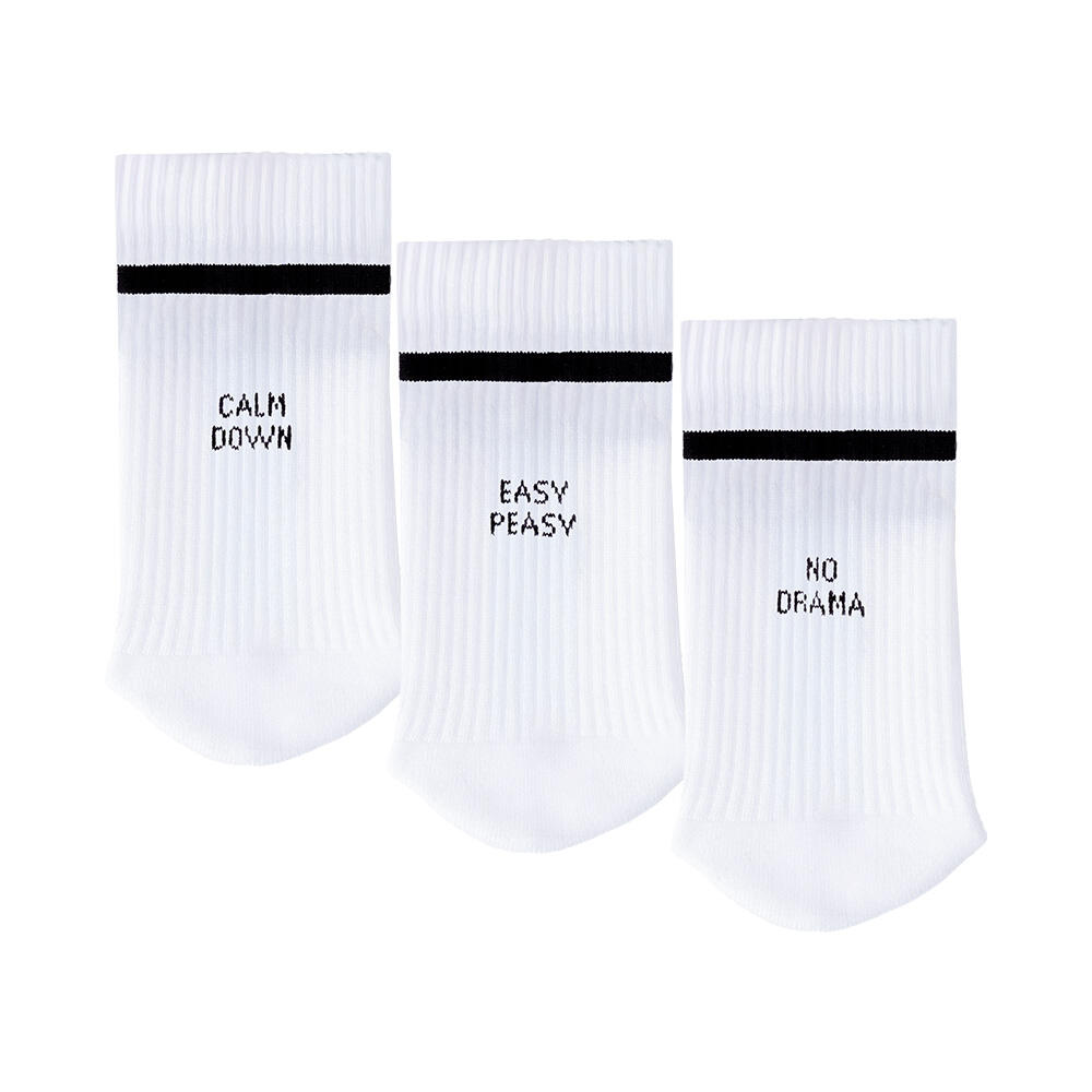 Damen & Herren Statement Tennis Socken 3er Pack (Modell: Leo) Easy 39-42 2/6