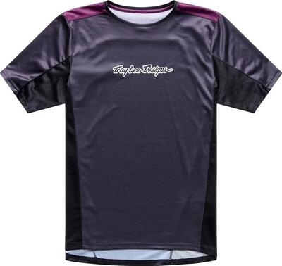 Troy lee designs stage-shirt met korte mouwen, zwart/paars