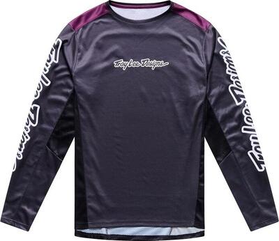 Troy lee designs stage-shirt met lange mouwen, zwart/paars