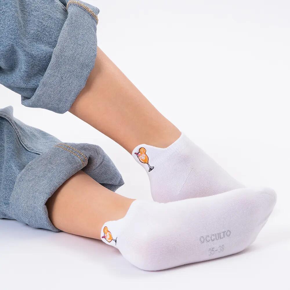 Damen & Herren Motiv Sneaker Socken 6er Pack (Modell: Luca) 3/7