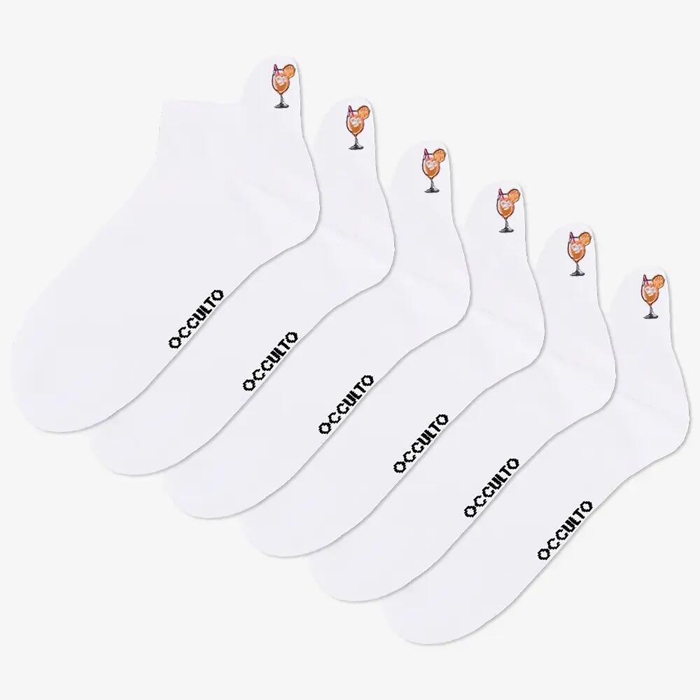 Damen & Herren Motiv Sneaker Socken 6er Pack (Modell: Luca) 2/7