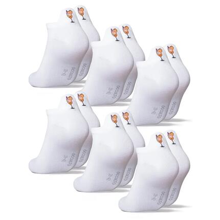 Damen & Herren Motiv Sneaker Socken 6er Pack (Modell: Luca)