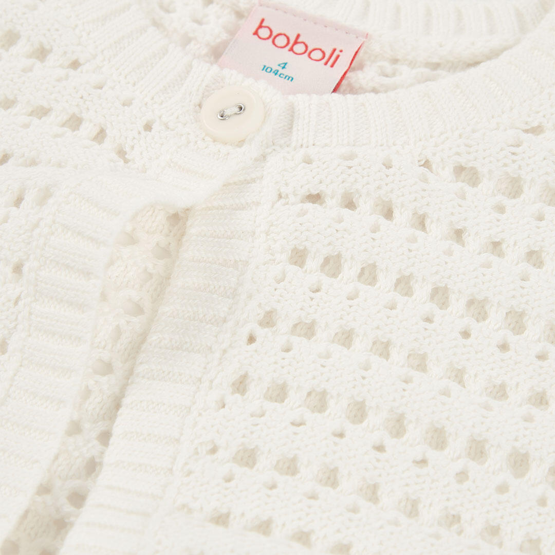 Chalecos de verano de trekking kids niña boboli blanco 3/4