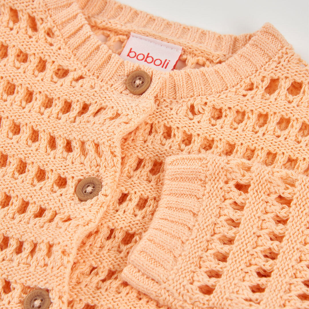 Chaquetas de verano de senderismo bebé niña boboli beige 3/4
