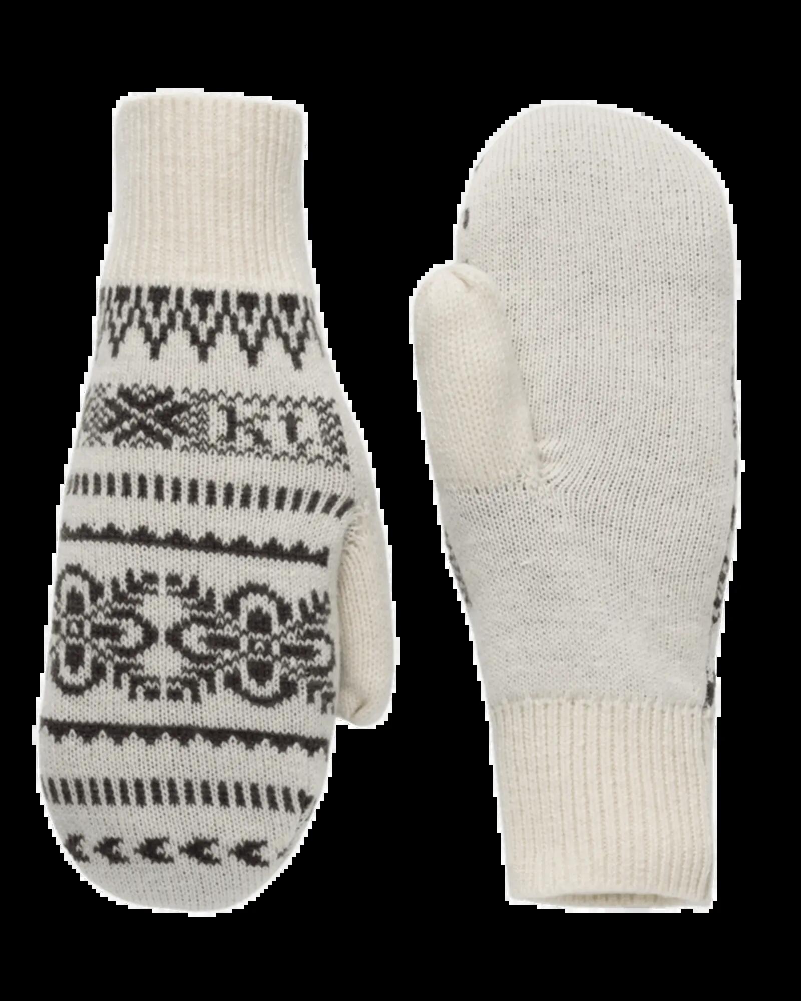 Selma Knit Mittens - off white 1/1