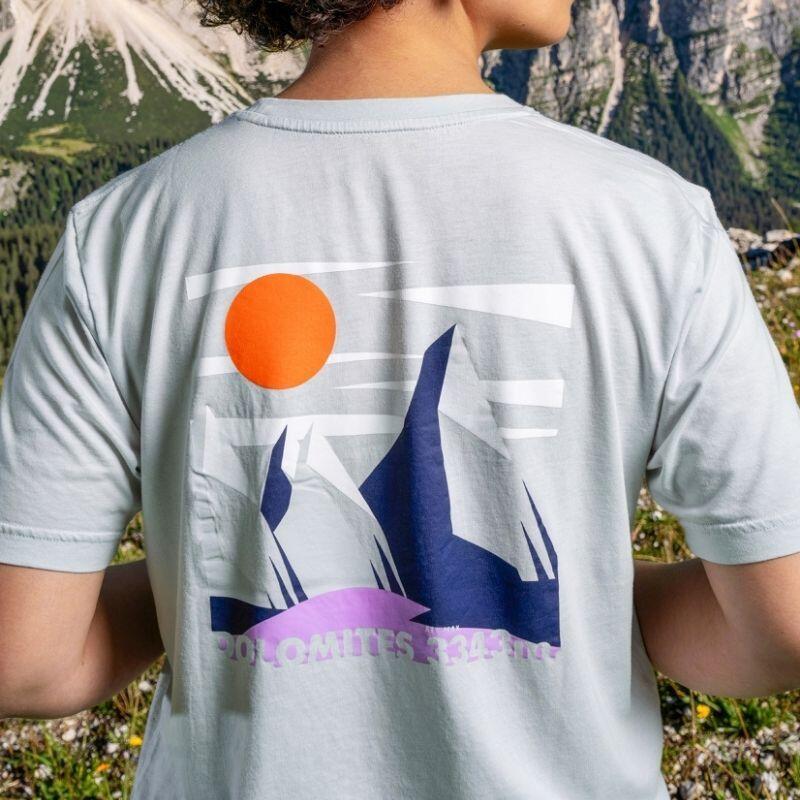 BV Sport Lyocell Dolomites Trek Summit Kurzarm-Trikot, grau, Unisex 3/3