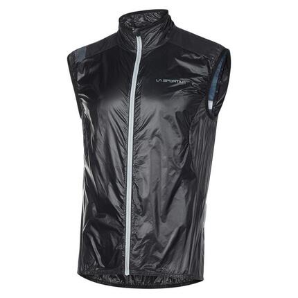 Gilet coupe-vent La Sportiva Blizzard léger compressible jaune et noir respirant