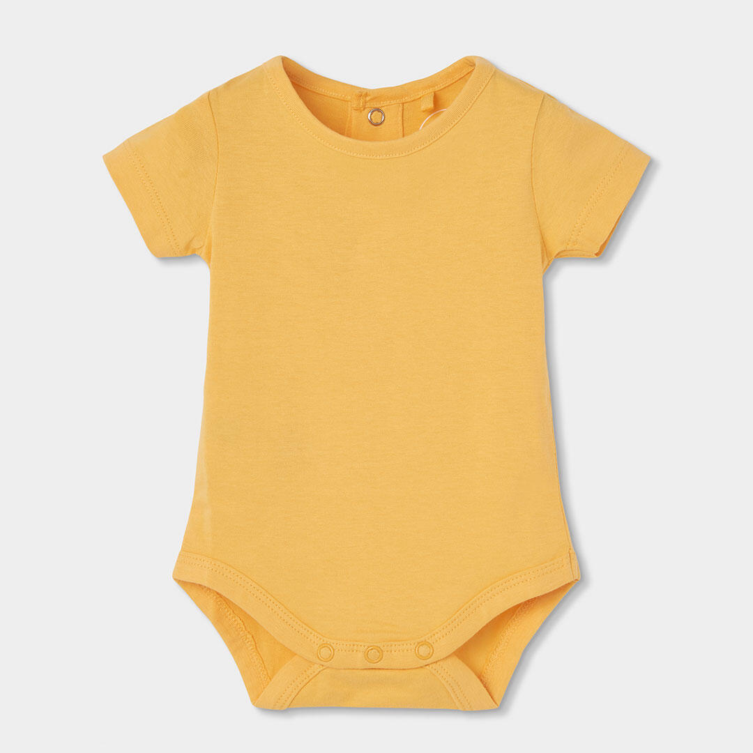 Conjuntos de verano de gimnasia bebé niño boboli amarillo 3/7