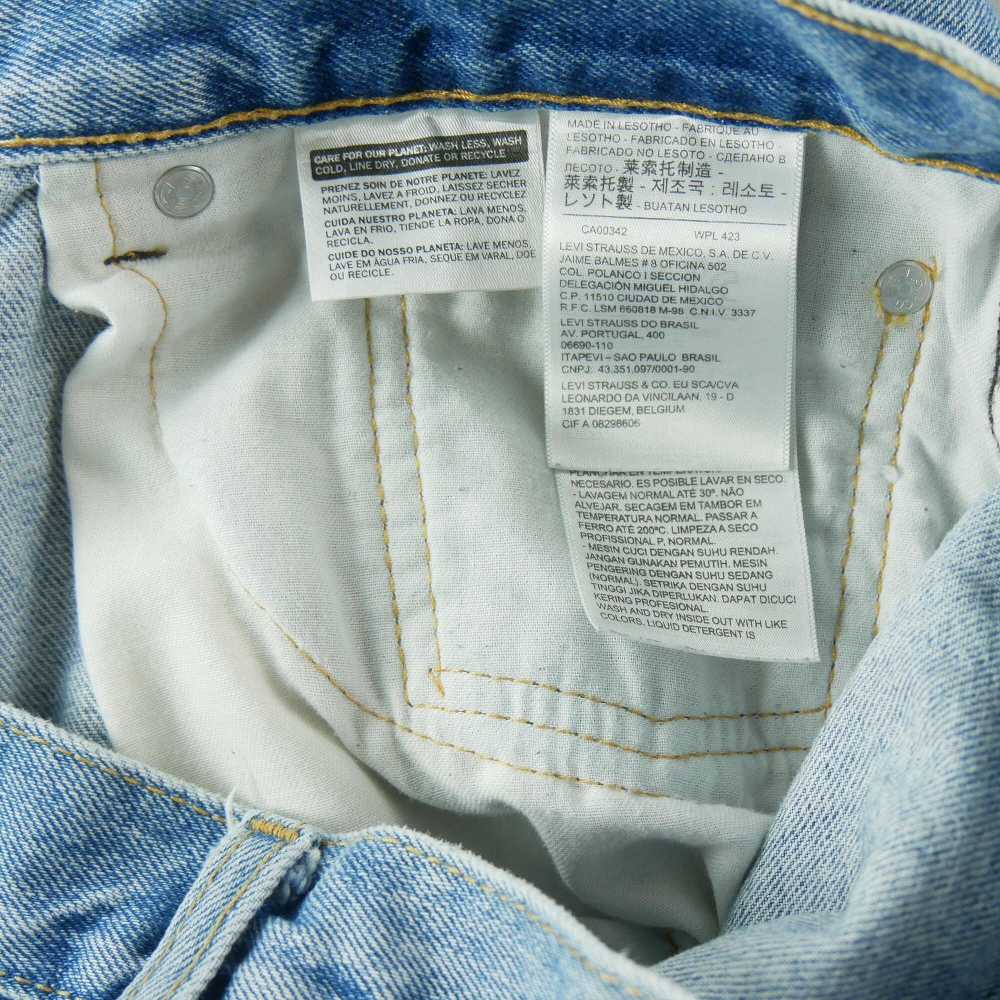 Calças jeans homem Levi Strauss 505 Regular 7/7