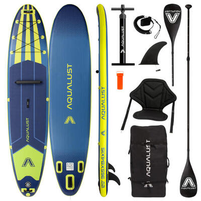 12.0 isup opblaasbare sup set 365cm met kajakpeddel & zitje