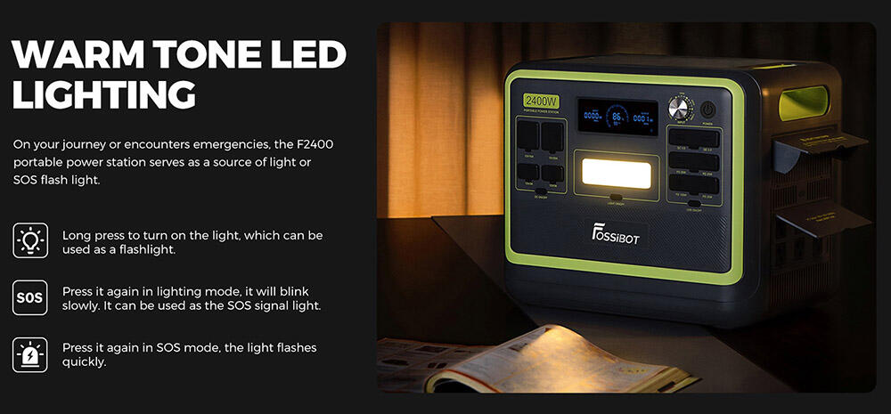 Station portable FOSSiBOT F2400 2048Wh – Vert 4/7
