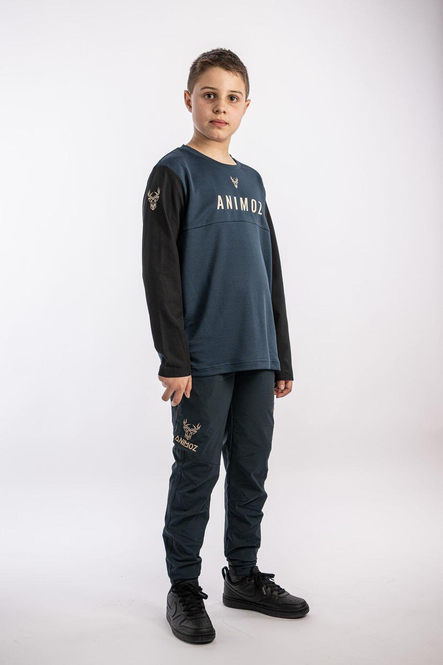 Maillot manches longues Animoz Wild Bleu Enfant 3/4