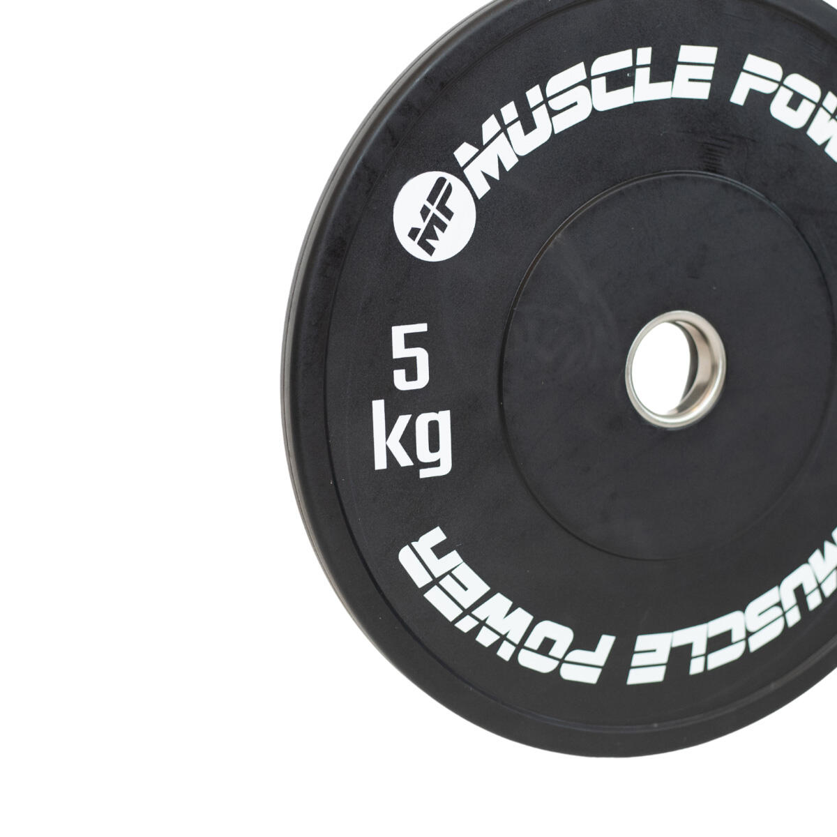 Muscle Power MP3026 Ol High black Bumper plate 5 kg 3/7