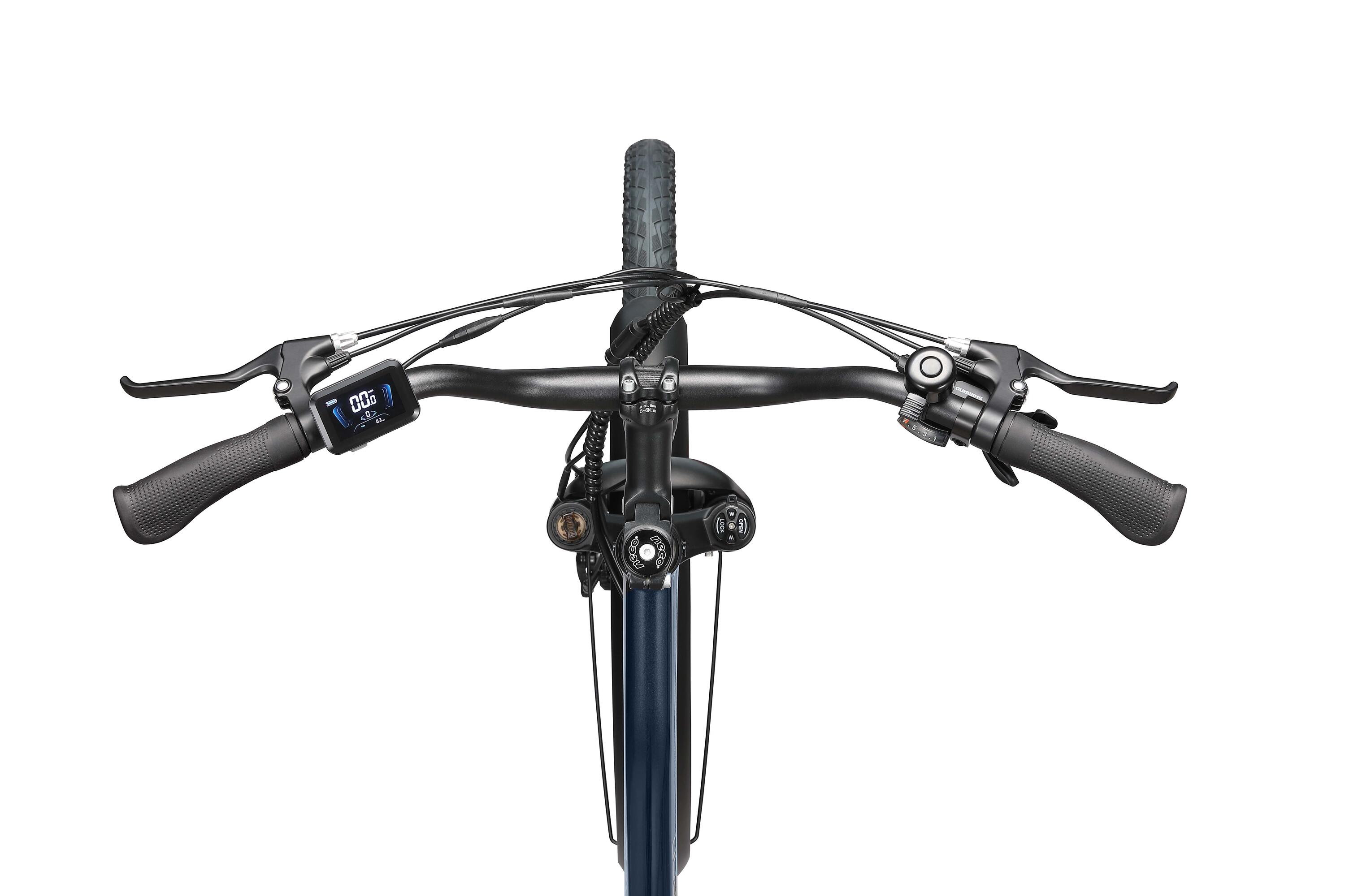 Urban 7 E-Bike 250W 70km Reichweite Shimano 7-Gang Citybike 3/4