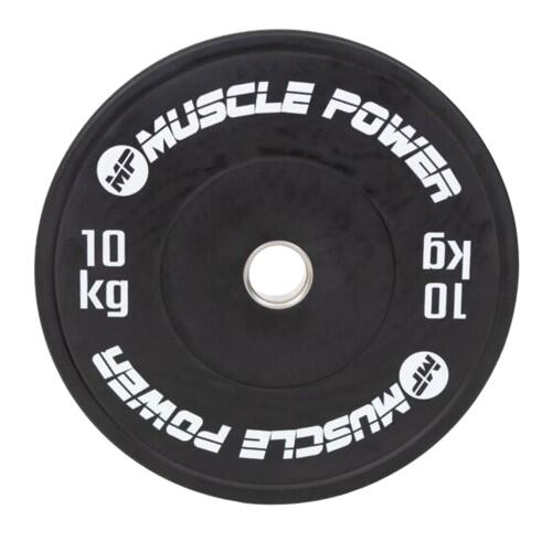 Muscle Power MP3026 Ol High black Bumper plate 10 kg 2/6