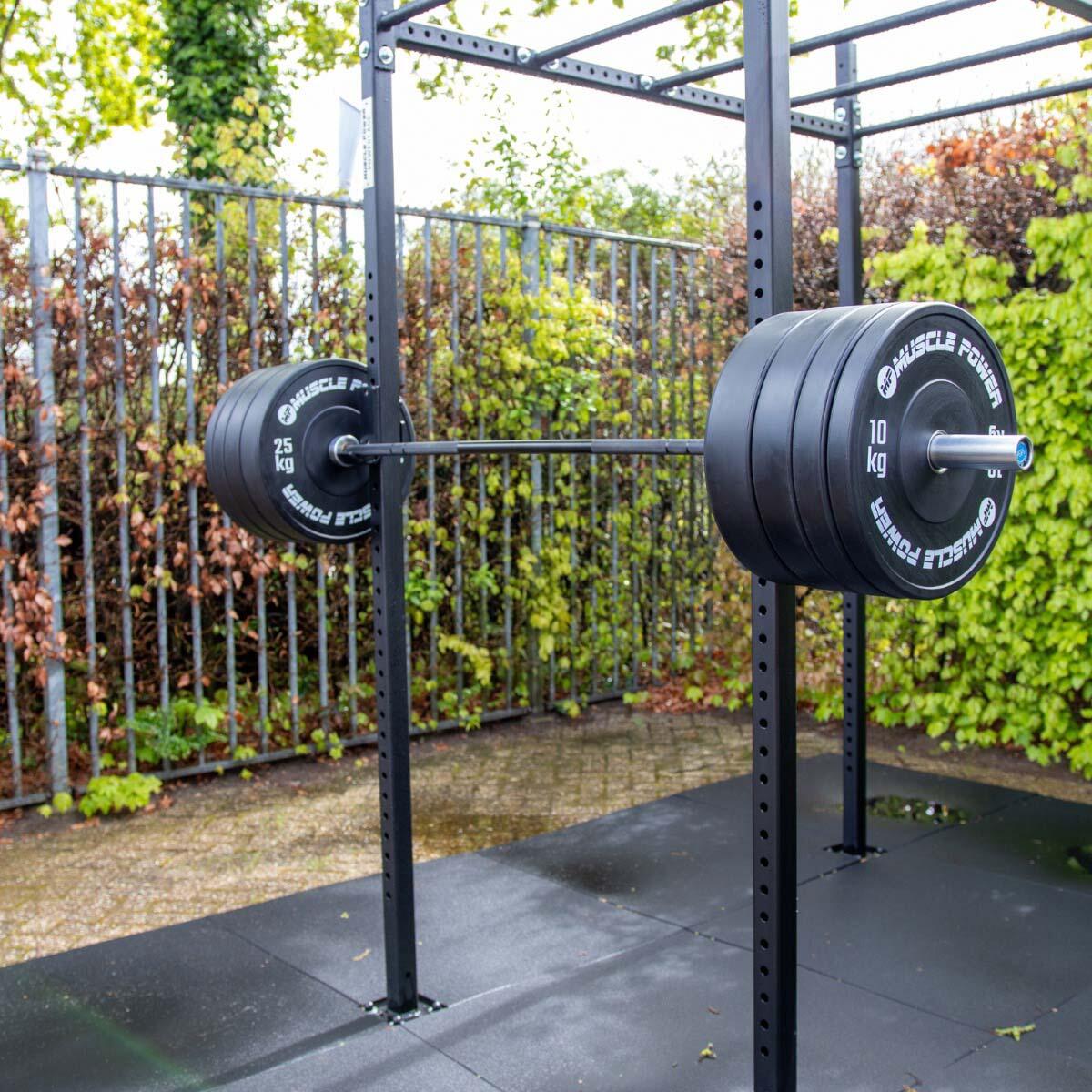 Muscle Power MP3026 Ol High black Bumper plate 10 kg 5/6