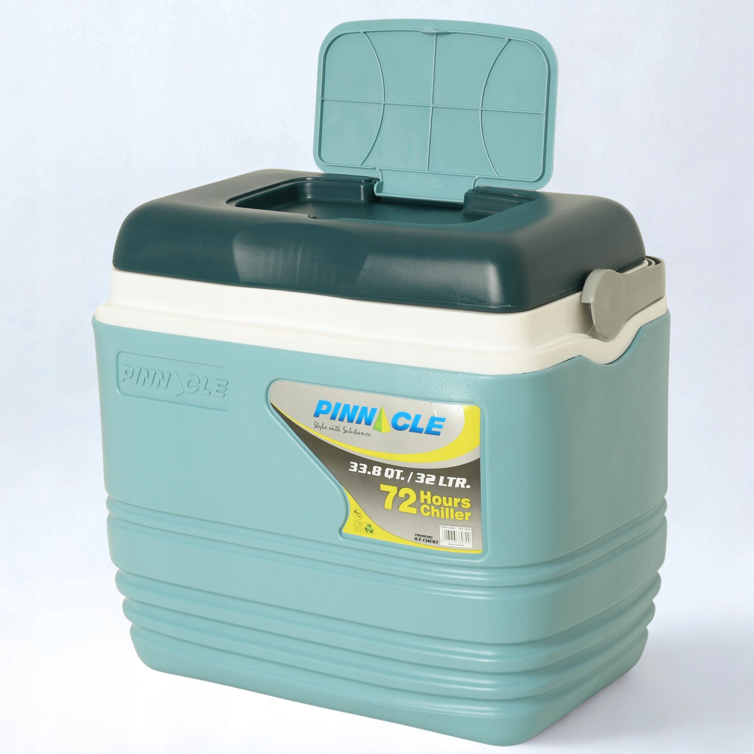 Lodówka Turystyczna na wkłady PINNACLE TPX7000 32L Błękitna + 2 wkłady 1L 7/7