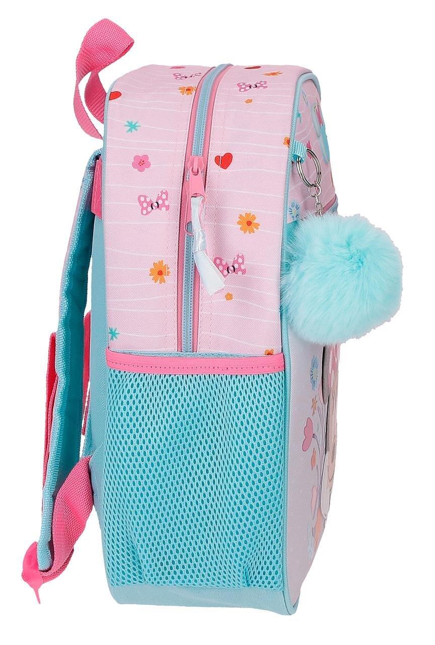 Mochila escolar adaptável a carrinho Minnie happy to be me 27x33x11 cm rosa 4/5