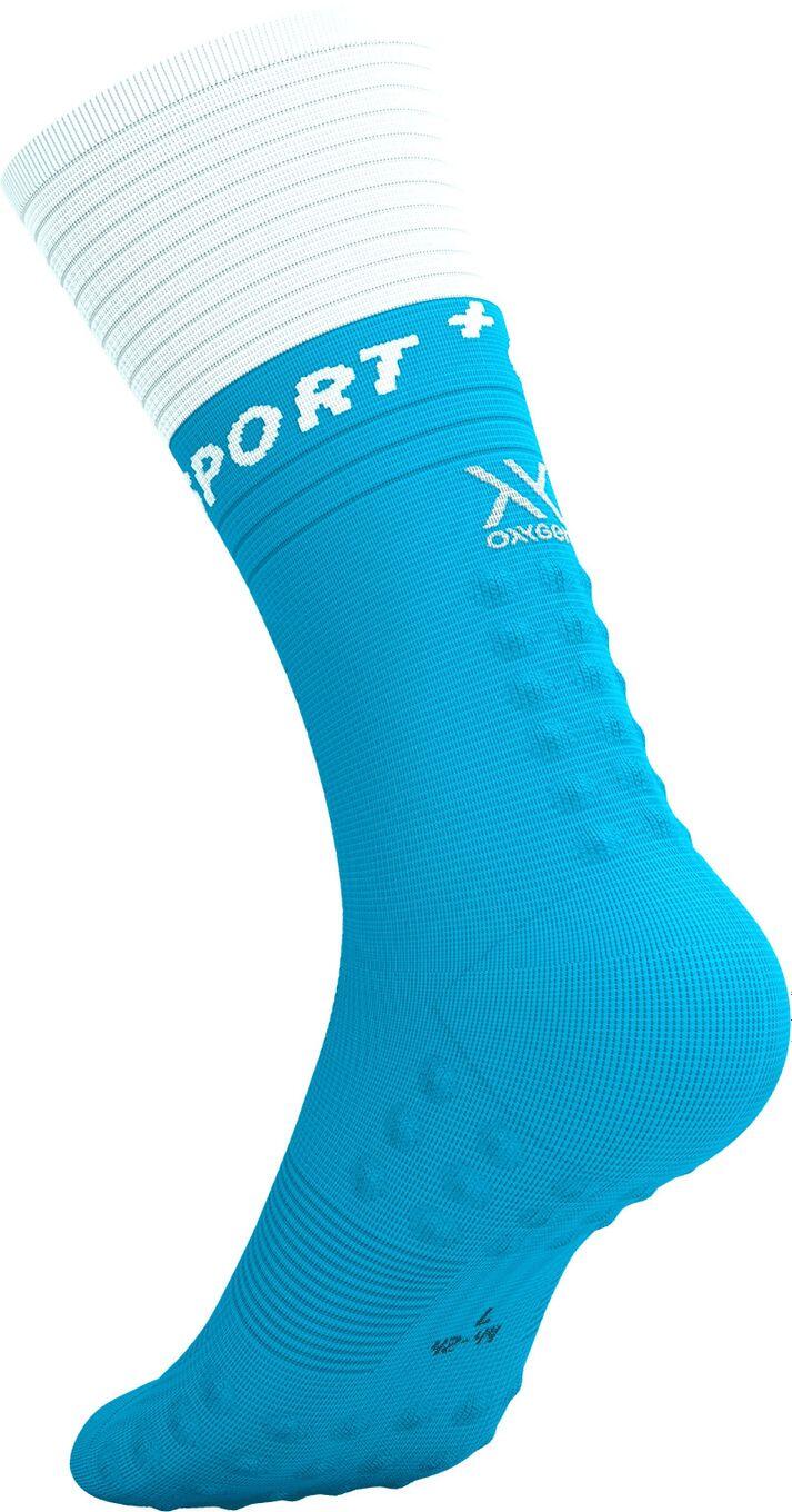 Chaussettes Compressport Mid Compression V2.0 Bleu/Blanc 3/7
