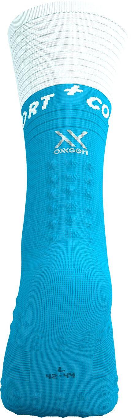 Chaussettes Compressport Mid Compression V2.0 Bleu/Blanc 4/7