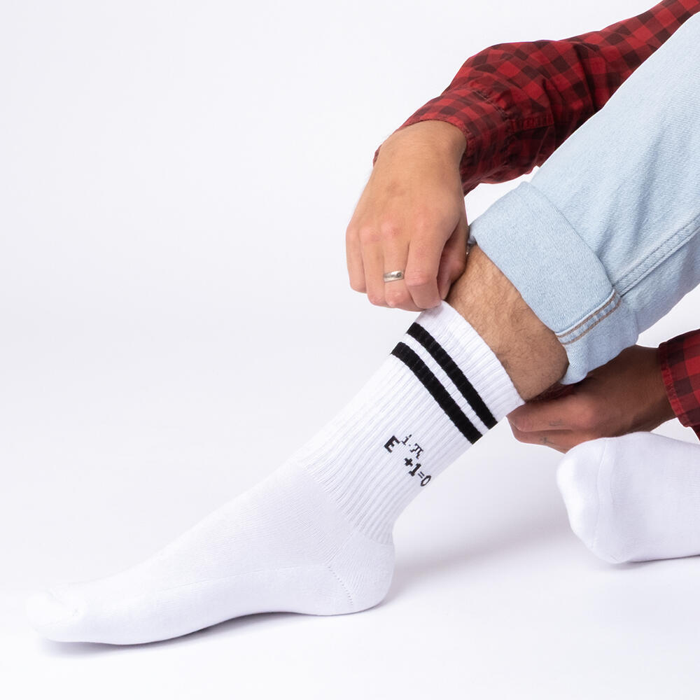 Herren Statement Tennis Socken 3er Pack (Modell: William) Maths 39-42 3/6