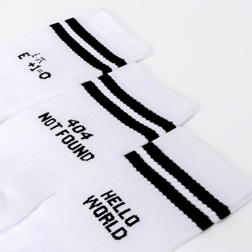 Herren Statement Tennis Socken 3er Pack (Modell: William) Maths 39-42 2/6