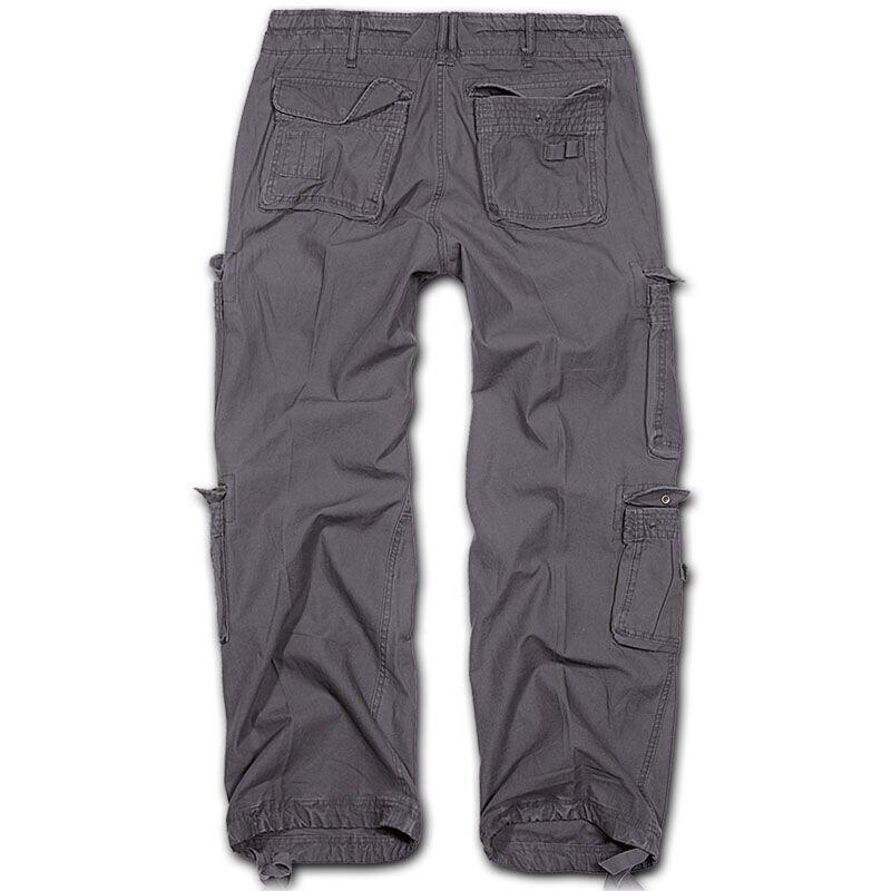 Brandit Pure Vintage Trousers Anthracite 2/6