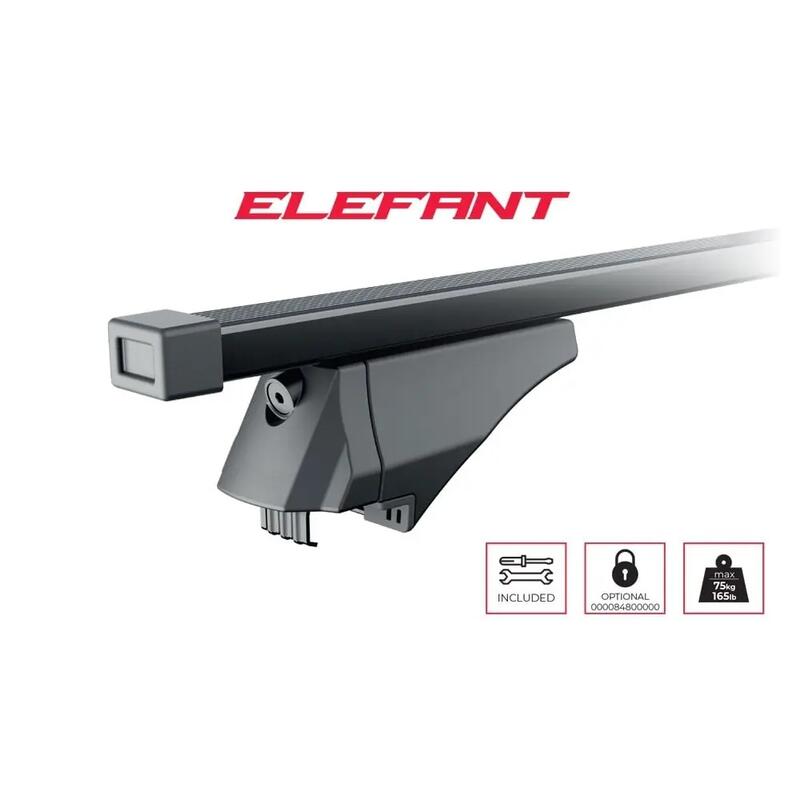 Bare transversale Menabo Elefant din oțel 1200 mm pentru Fiat Panda II 2003-2012