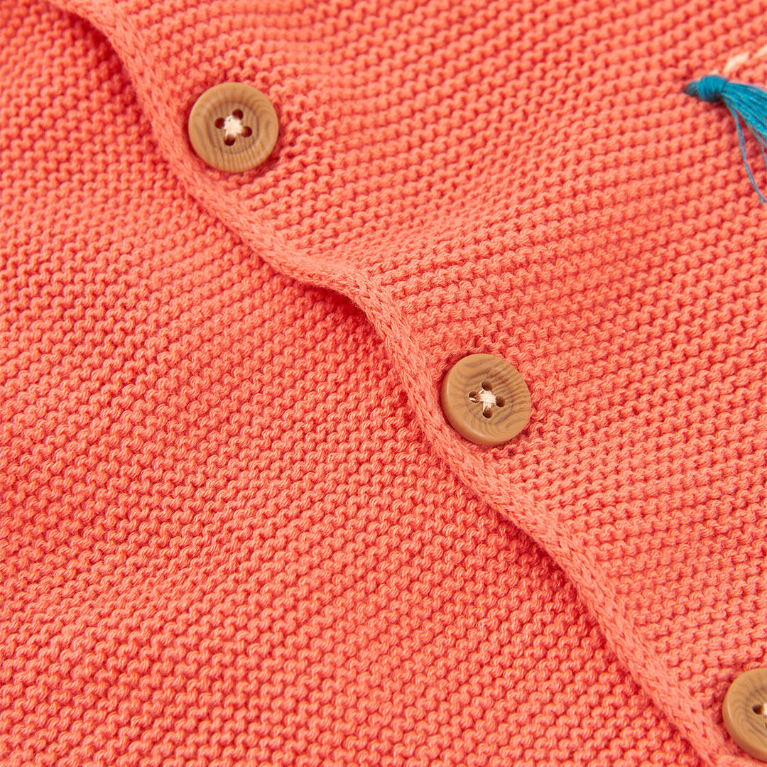 Chaquetas de verano de senderismo bebé boboli naranja 3/4