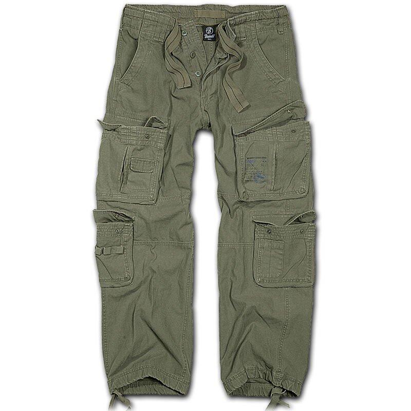 Brandit Pure Vintage Trousers Olive