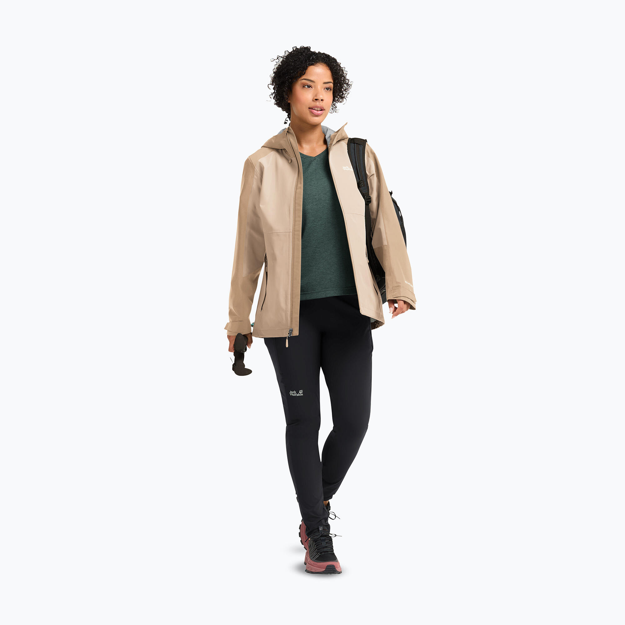 Kurtka przeciwdeszczowa damska Jack Wolfskin Wildbound 2L 2/7