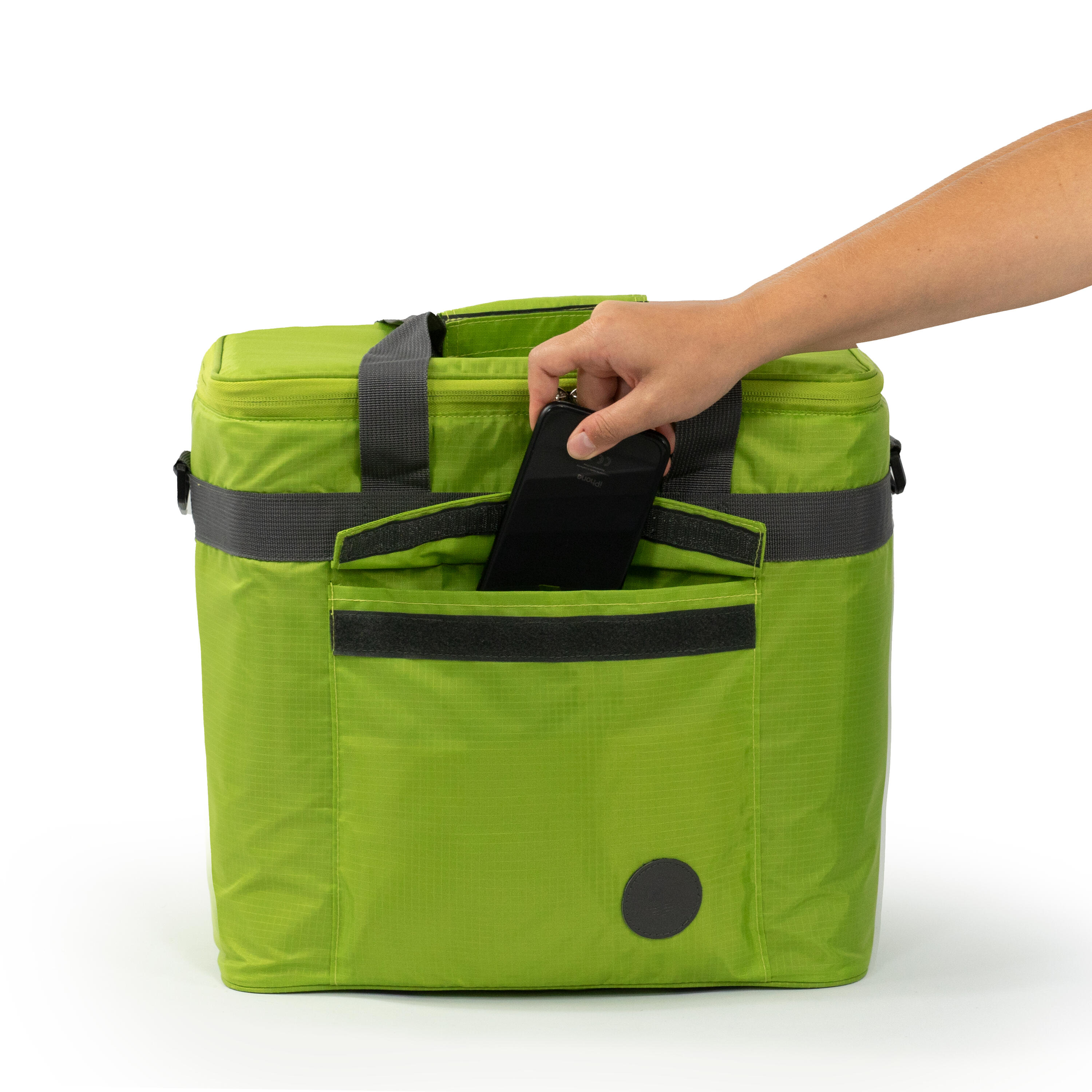 Kühltasche Cool Butler 25 - Faltbar, isoliert, Tragegurt, grün, 25L 3/6