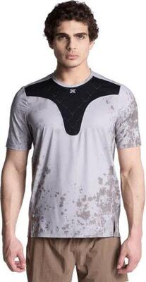 X-bionic corefusion run t-shirt met korte mouwen, beige/zwart, heren