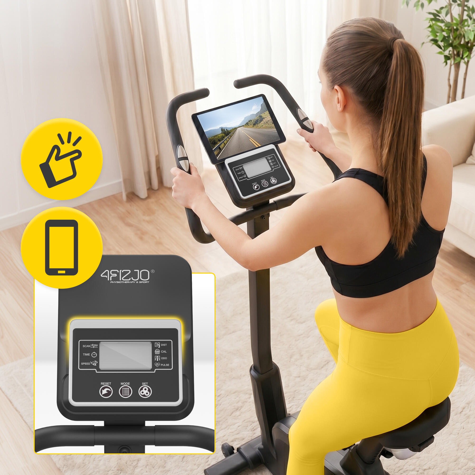 Rower stacjonarny magnetyczny do ćwiczeń w domu MY-PRO 4FIZJO 3/7